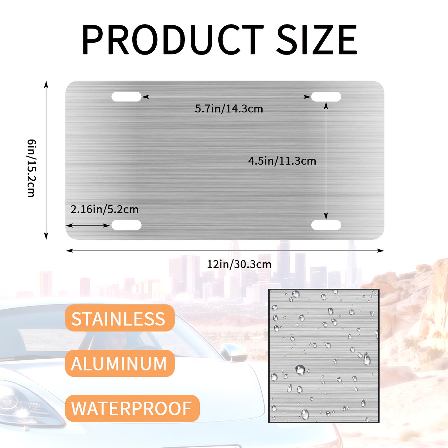 Custom License Plate - Upload Any Photo, Logo & Text Metal Auto Tag