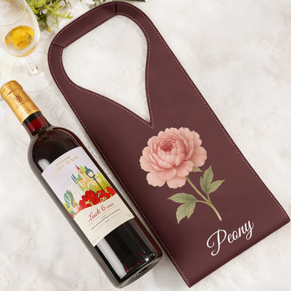 Personalized Wine Gift Bag - Custom Monogrammed Wine Carrier