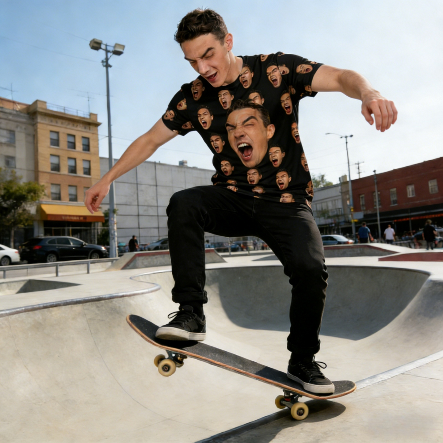 Personalized Big Head Photo Tee: All-Over Print