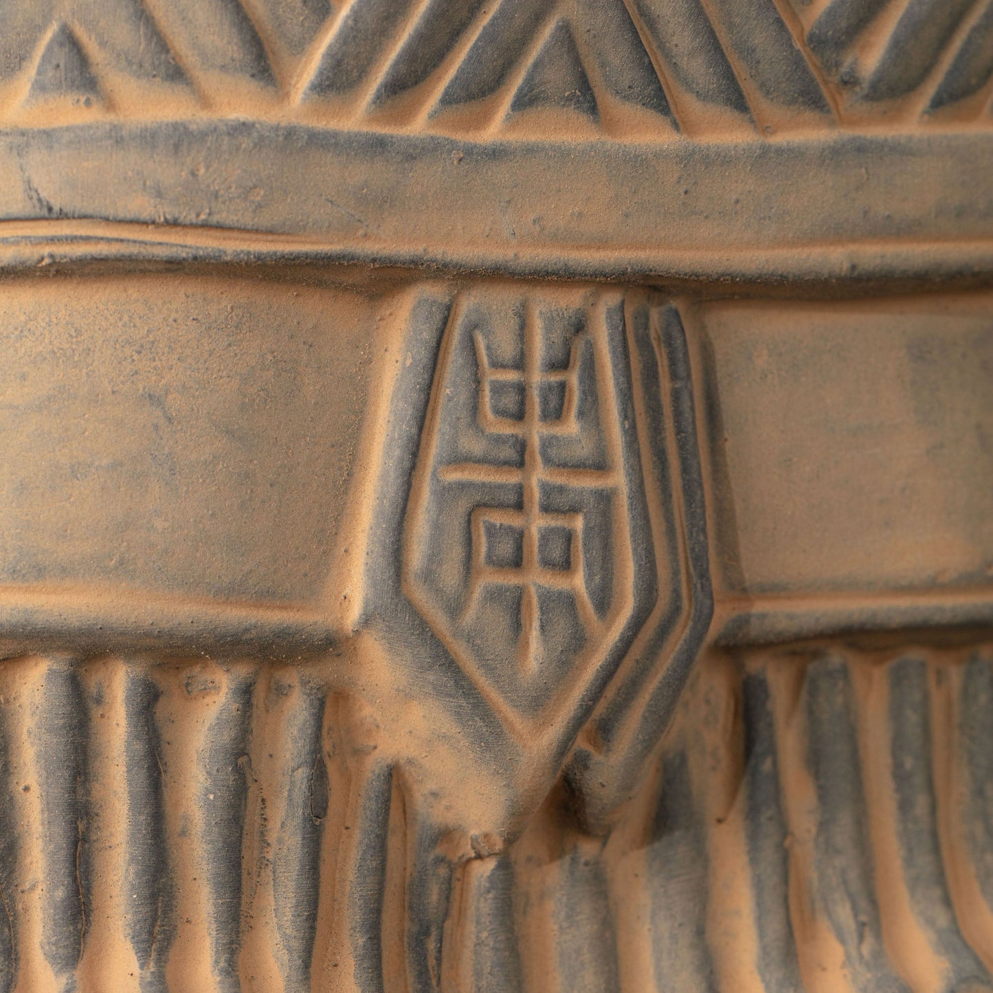 45CM Emperor - CLAYARMY -Detailed shot of the armor on the 45CM Emperor Qin Terracotta Warrior, highlighting the craftsmanship of the Qin Dynasty.