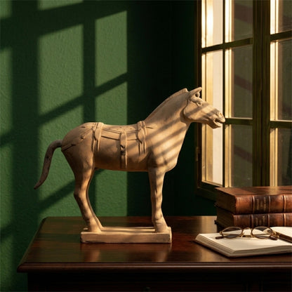 45CM Horse - CLAYARMY -Detailed close-up showcasing the expressive features and intricate detailing of our 45CM Clayarmy Terracotta Horse.