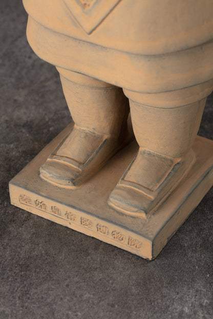 45CM General - CLAYARMY-Strategic Leadership Gaze: Close-up of the 45CM General's face, capturing a strategic leadership gaze and expressive facial features that define the figurine's character.