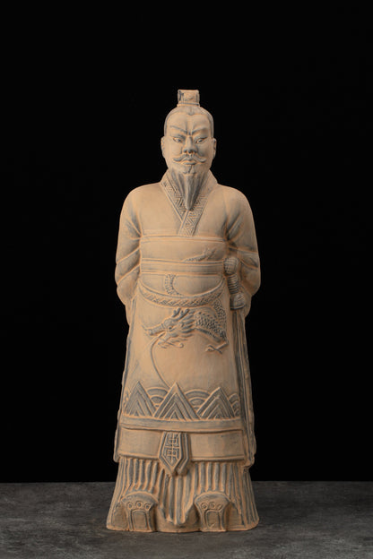 45CM Emperor - CLAYARMY -Grand-scale representation of Clayarmy's 45CM Emperor Qin Terracotta Warrior, an iconic tribute to ancient Chinese history.