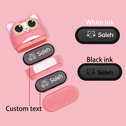 Custom Name Stamp - Adorable Owl & Friends Kids' Clothing Marker