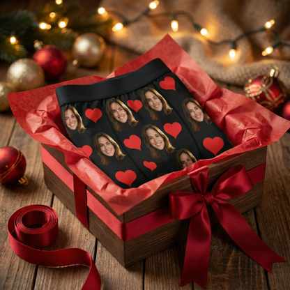 Custom Photo This Belongs To Me Sweetheart - Funny Personalized Custom Boxer Briefs, Men's Boxers - Birthday Gift For Boyfriend, Husband, Anniversary