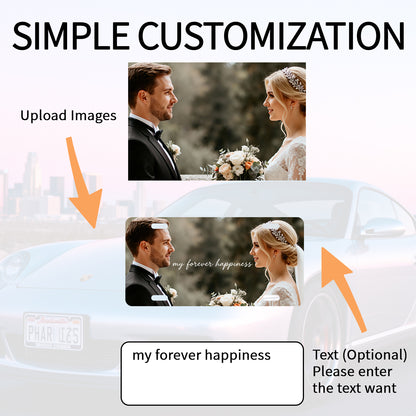 Custom License Plate - Upload Any Photo, Logo & Text Metal Auto Tag