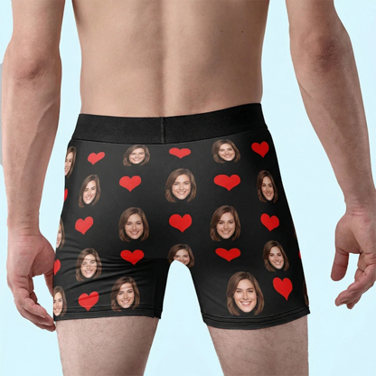Personalisierte Boxershorts mit Partnerfoto – Lustiges Geschenk für Herren zum Geburtstag, Ehemann oder Jahrestag