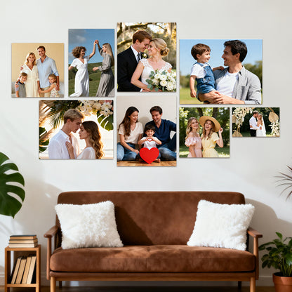 Impression sur toile horizontale personnalisée - Photo personnalisée transformée en œuvre d'art murale