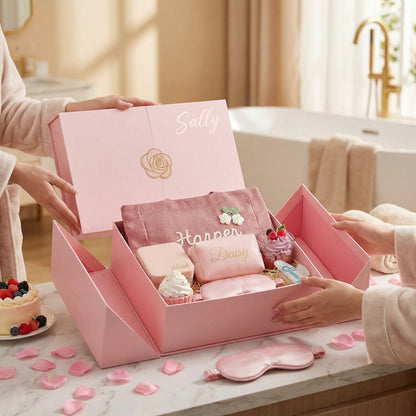 Personalized Spa Gift Box: Luxury Self-Care Set for Her