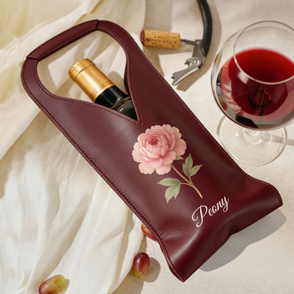 Personalized Wine Gift Bag - Custom Monogrammed Wine Carrier