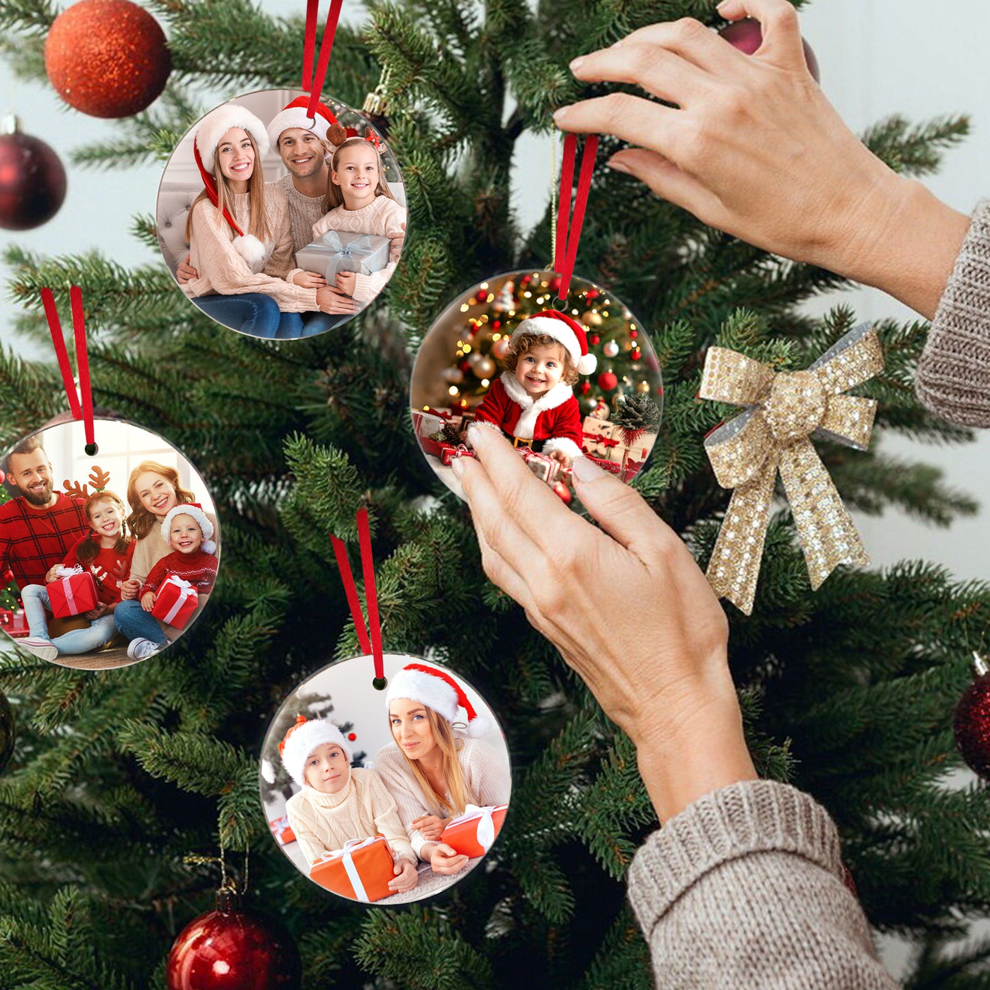 Custom Glass Photo Ornament - Personalized Your Memories