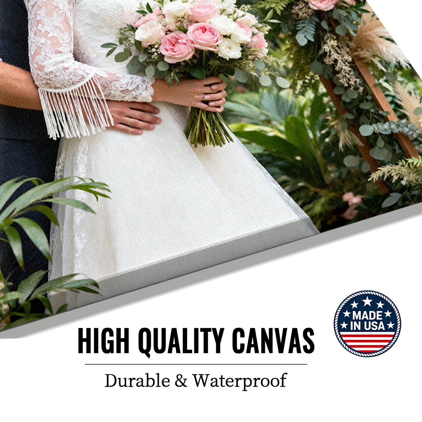 Impression sur toile horizontale personnalisée - Photo personnalisée transformée en œuvre d'art murale