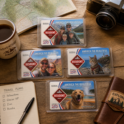 Custom National Parks Pass Holder: 2026 Protective Card Sleeve