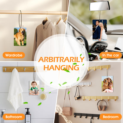 Custom Photo Rectangle Hangable Scented Card