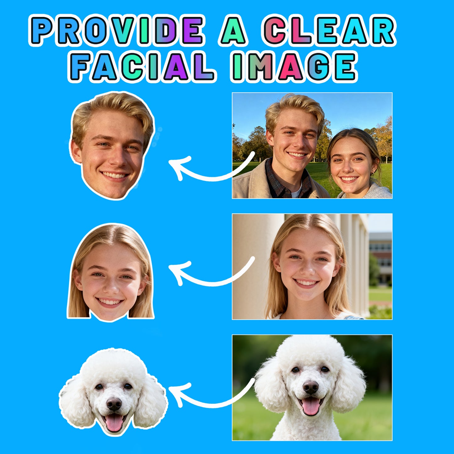 Custom Temporary Tattoos 12 Pack - Upload Your Face Photo Personal Set