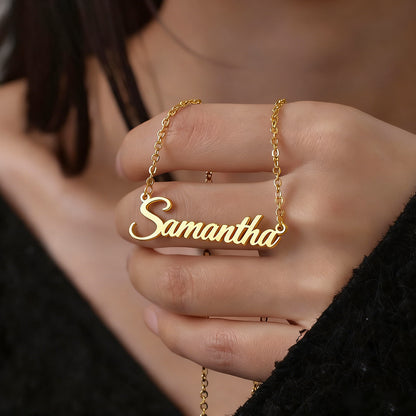 Custom Elegant Cursive Name Necklace