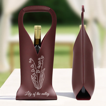 Personalized Wine Gift Bag - Custom Monogrammed Wine Carrier