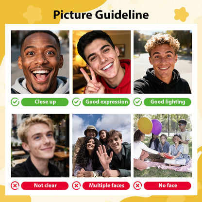 Custom Photo Christmas Stocking - Festive Socks with Family Faces Holiday Decor