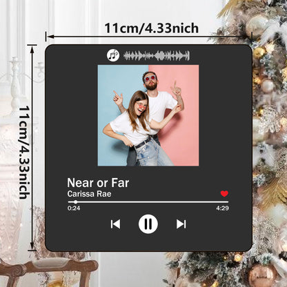 Aimant photo musical pour réfrigérateur - Jouez une chanson avec votre photo cadeau