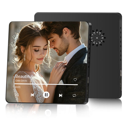 Square Photo Music Fridge Magnet - Full-Screen Photo & Song Player