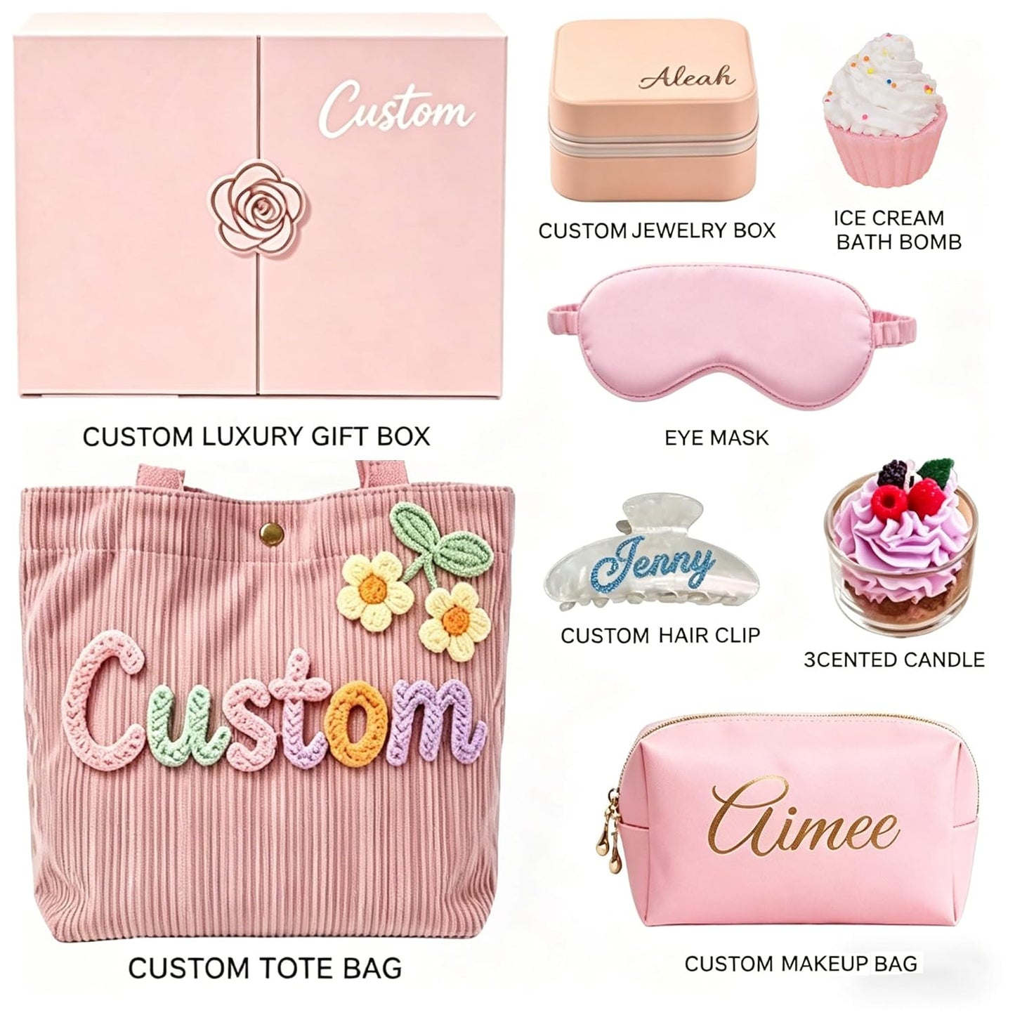 Personalized Spa Gift Box: Luxury Self-Care Set for Her