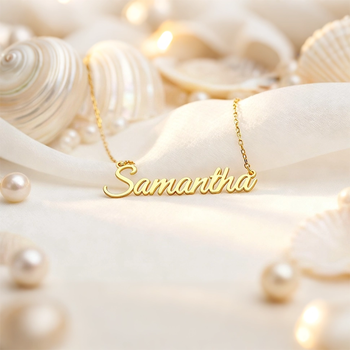 Custom Elegant Cursive Name Necklace