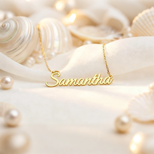 Custom Elegant Cursive Name Necklace