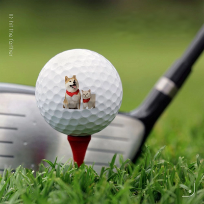 Balle de golf photo personnalisée - Cadeau imprimé sur mesure pour les golfeurs