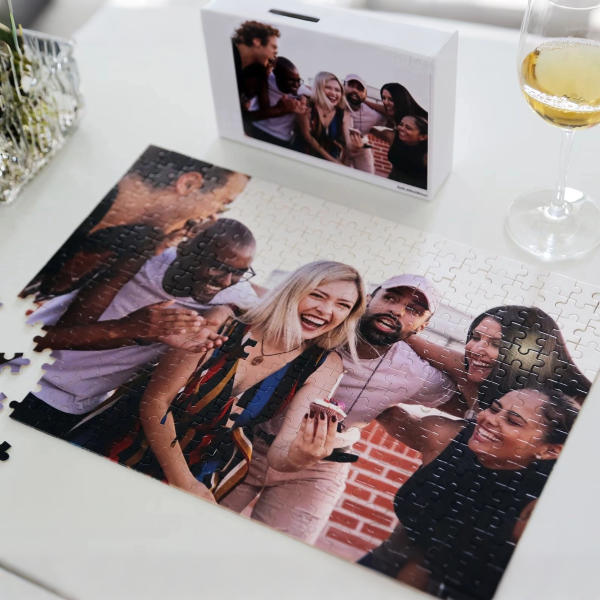 Custom Wooden Jigsaw Puzzle - Personalized Photo Puzzle with Your Memory