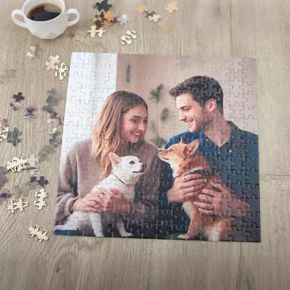 Custom Wooden Jigsaw Puzzle - Personalized Photo Puzzle with Your Memory