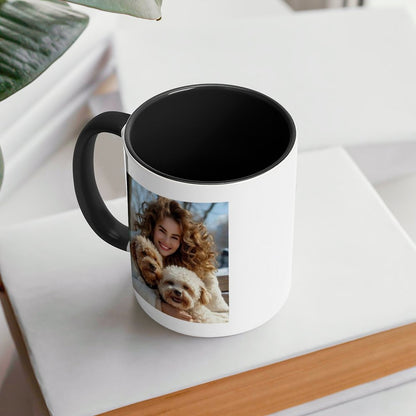 Custom Photo Mug with C-Handle - Personalized Ceramic Coffee Cup Gift