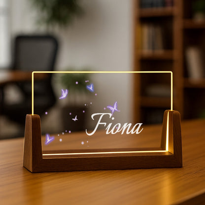 Panneau de table lumineux LED personnalisé - Décoration de bureau lumineuse personnalisée