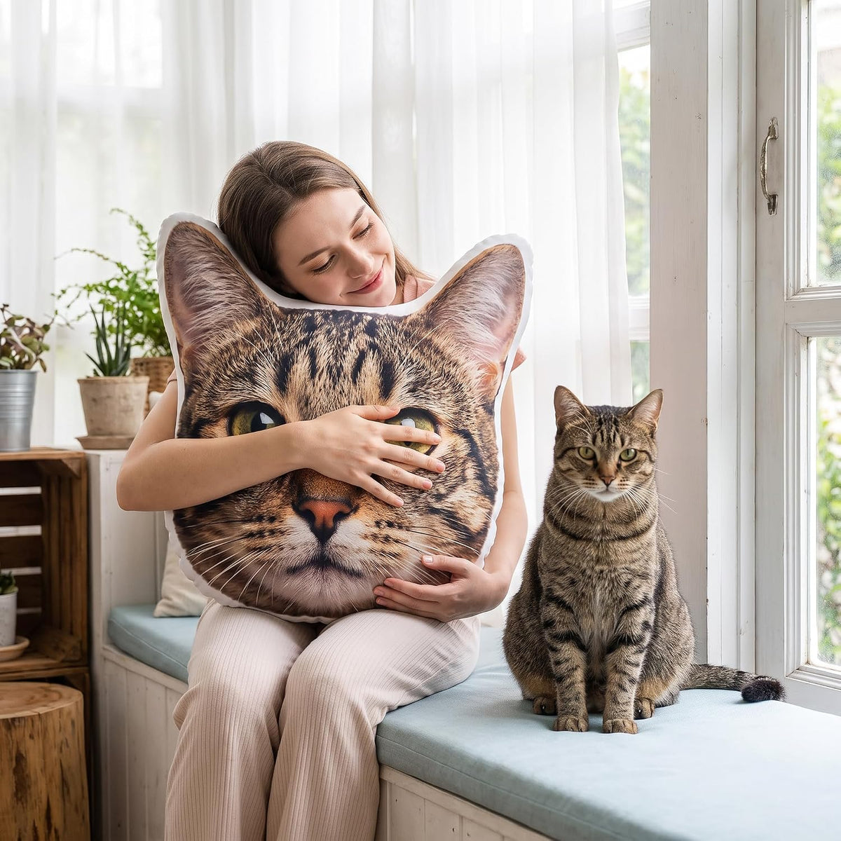Personalisierte Fotokissen: Kuscheltier in Tier- & Personenform