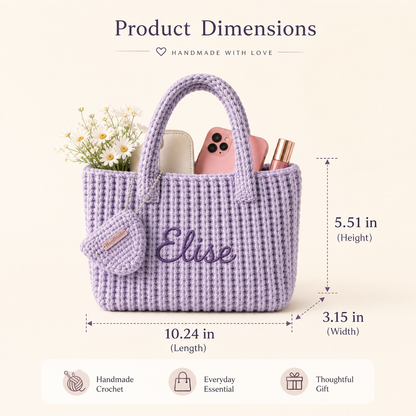 PersonalizedCrochetHandbagwithHeartCoinPouch-productsize