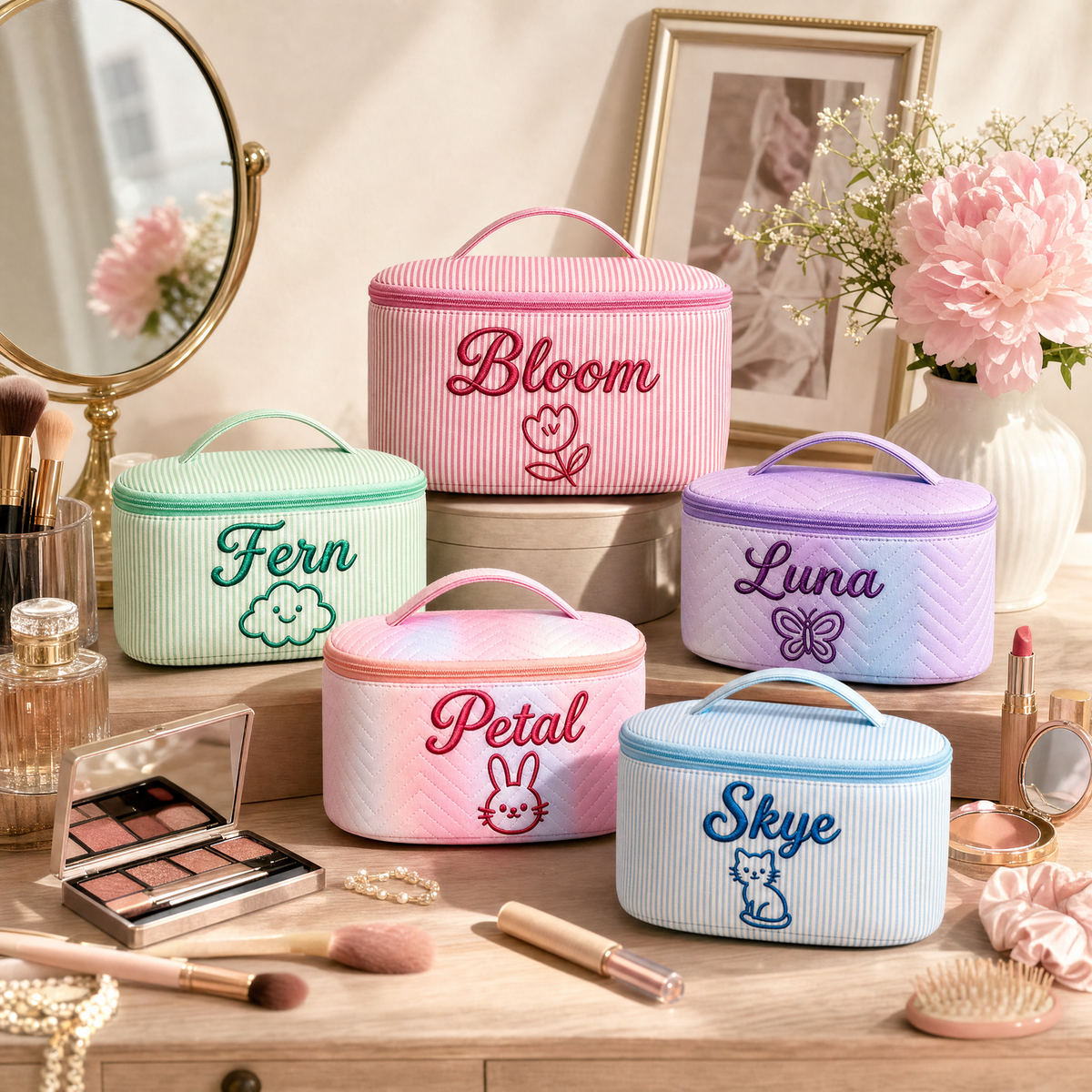 PersonalizedEmbroideredMakeupCasewithMeshPocket-productdispaly