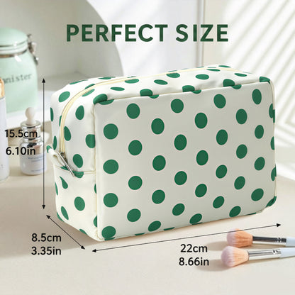 PersonalizedPolkaDotMakeupBagwithCustomEmbroidery-productsize