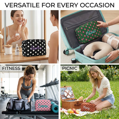 PersonalizedPolkaDotMakeupBagwithCustomEmbroidery-useroccasions