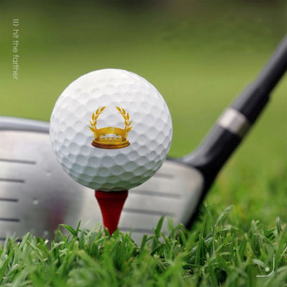 Custom Golf Ball - Personalized Pattern & Name Print Gift for Golfers