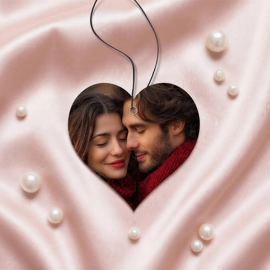 Custom Photo Heart-Shaped Hangable Scented Card