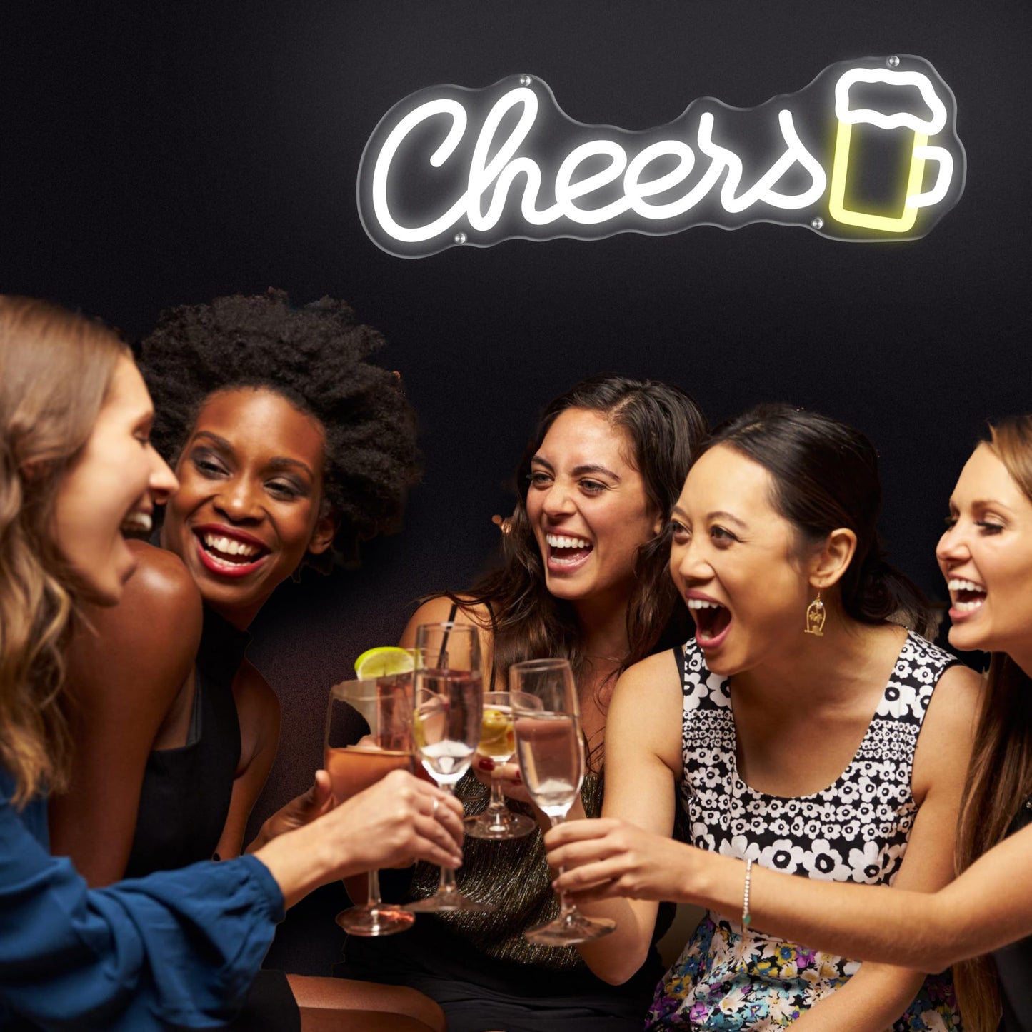 „Cheers“-Neonleuchte – Die ultimative LED-Toastleuchte für Bar- und Partydekoration