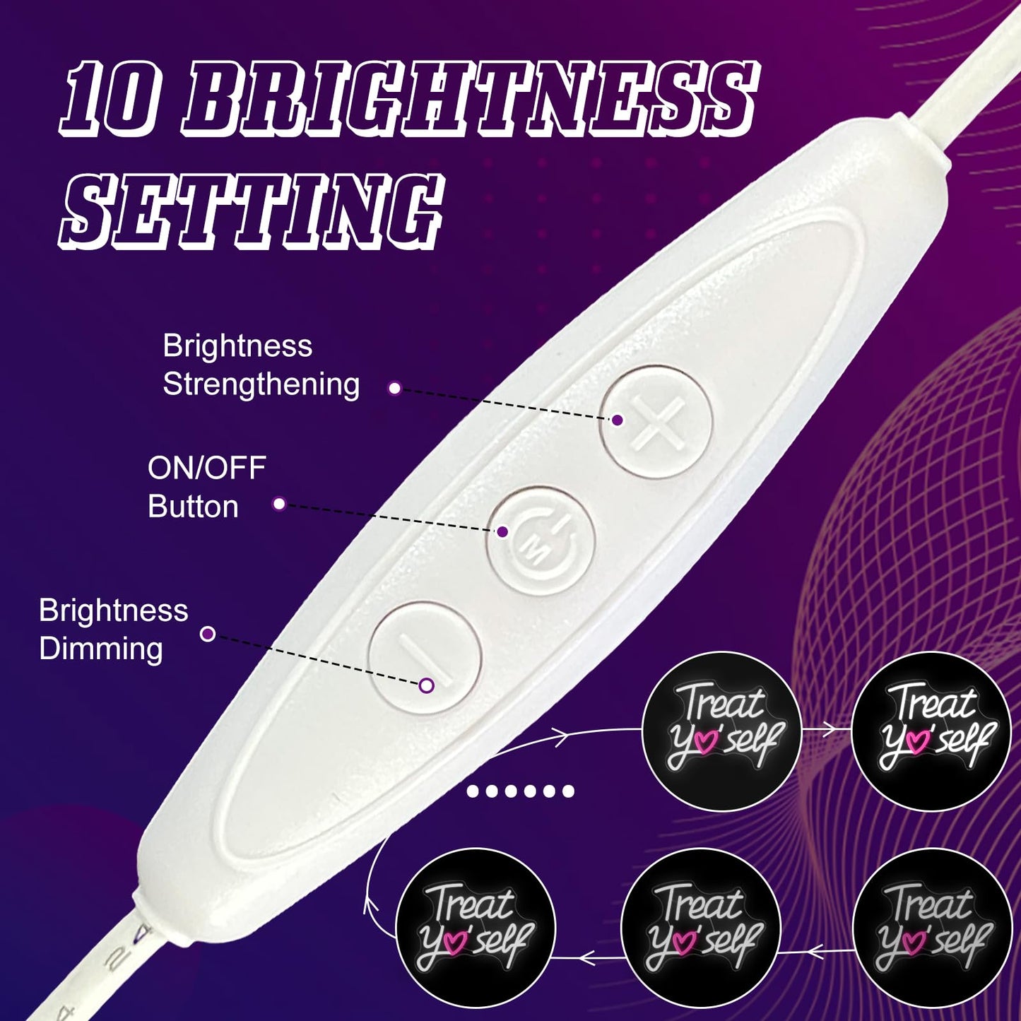 „Gönn dir was“ LED-Neon-Schild – Lustige, leuchtende Wanddekoration