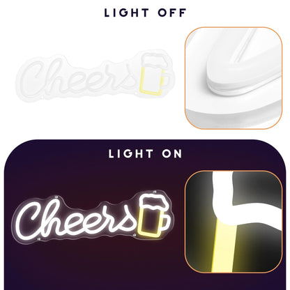 „Cheers“-Neonleuchte – Die ultimative LED-Toastleuchte für Bar- und Partydekoration