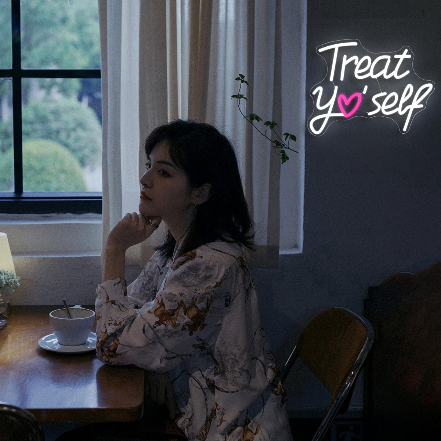 „Gönn dir was“ LED-Neon-Schild – Lustige, leuchtende Wanddekoration