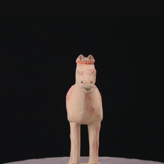 20CM Painted Horse - CLAYARMY -Aerial view displaying the overall charm and detailing of our 20CM Clayarmy Terracotta Painted Horse.