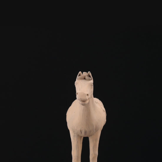 45CM Horse - CLAYARMY -Detailed close-up showcasing the expressive features and intricate detailing of our 45CM Clayarmy Terracotta Horse.