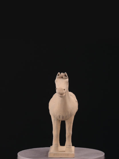 45CM Horse - CLAYARMY -Detailed close-up showcasing the expressive features and intricate detailing of our 45CM Clayarmy Terracotta Horse.