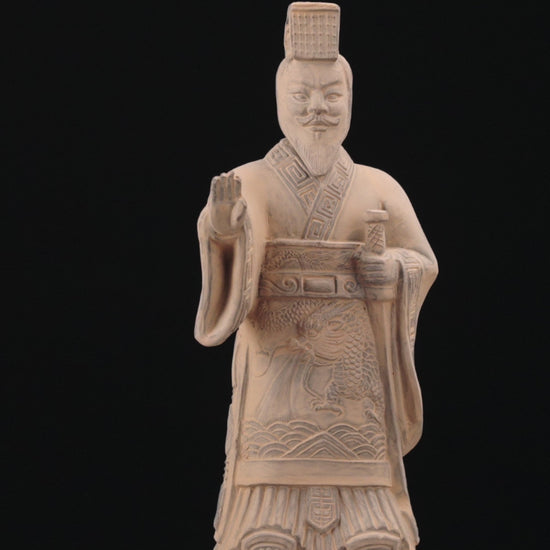 35CM Emperor - CLAYARMY -Uncover the charm of the 35CM Emperor Qin Terracotta Warrior's footwear, a testament to the precision of Qin Dynasty artistry.